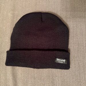 Thinsulate Black Knit Beanie‎